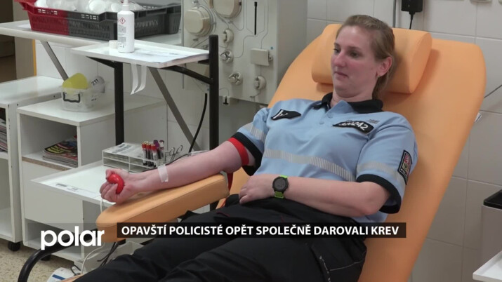 Opavští policisté opět společně darovali krev. SNO chybí dárci všech krevních skupin