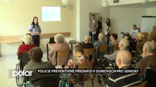 Policie pořádá preventivní přednášky na různá témata i v domovech pro seniory