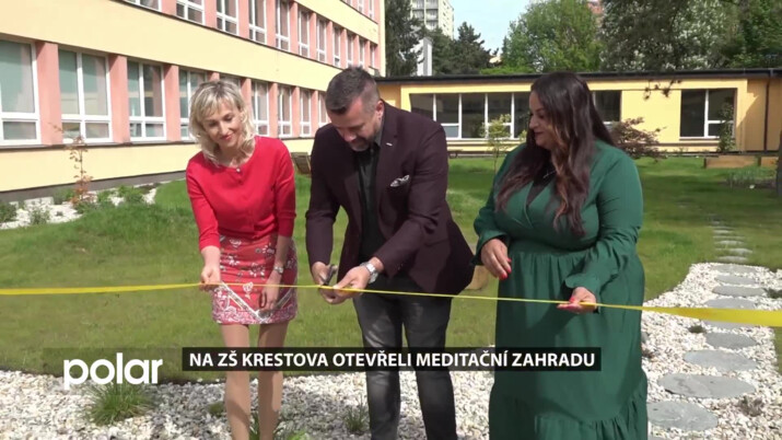 Žáci ZŠ Krestova i veřejnost mohou využívat novou meditační zahradu v prostorách školy