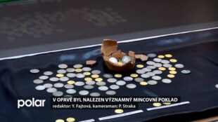 V Opavě byl nalezen mincovní poklad. Nejstarší ze 102 mincí je pražský groš z doby Jana Lucemburského