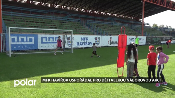 Městský fotbalový klub Havířov upořádal pro všechny prvňáky velkou náborovou akci
