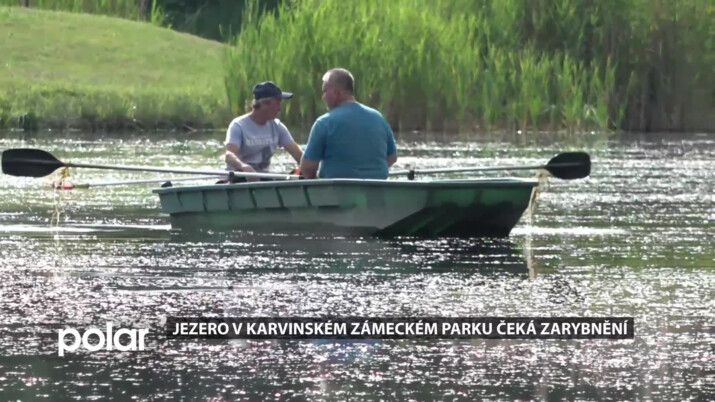 Jezero v karvinském parku Boženy Němcové čeká zarybnění