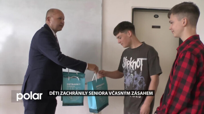 Pětice žáků ZŠ z Ostravy zachránila zraněného seniora včasným zásahem