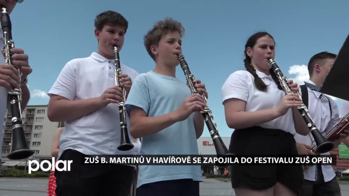 ZUŠ B. Martinů v Havířově se zapojila do festivalu ZUŠ Open, žáci se prezentovali v ulicích města