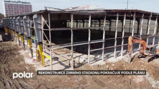 V Opavě pokračuje rekonstrukce zimního stadionu. Ocelovou konstrukci znovu prověří statik