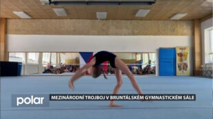 Mezinárodní gymnastický trojboj v Bruntále otestoval novou podlahu zdejšího sálu