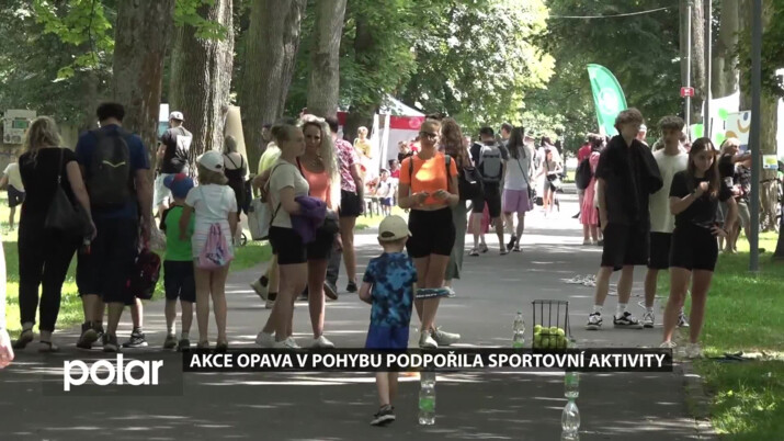 Akce Opava v pohybu podpořila sportovní aktivity. Probíhala v Městských sadech a na letním koupališti