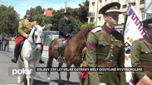 Oslavy sta let Velké Ostravy vyvrcholily dobovým průvodem a programem na Masarykově náměstí