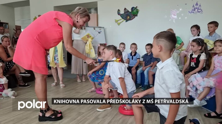 Knihovna se rozloučila s dětmi z MŠ Petřvaldská v Havířově pasováním na školáky