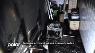 Školu na Butovické vyřadil z provozu požár, sanační firma už  likviduje škody
