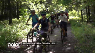 Trénink bikerů oddílu Black forest bikers v Černém lese