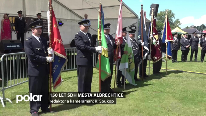 Město Albrechtice - Nejstarší jednotka dobrovolných hasičů v okrese oslavila 150. výročí