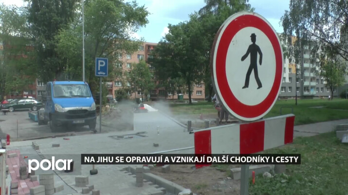 V Ostravě-Jihu se opravují a vznikají další chodníky i cesty