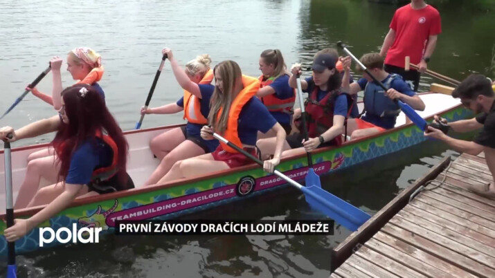 Závody dračích lodí mládeže se konaly na Slezské Hartě úplně poprvé