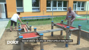 Školní hřiště v Ostravě-Jihu získávají novou podobu a zpřístupňují se veřejnosti