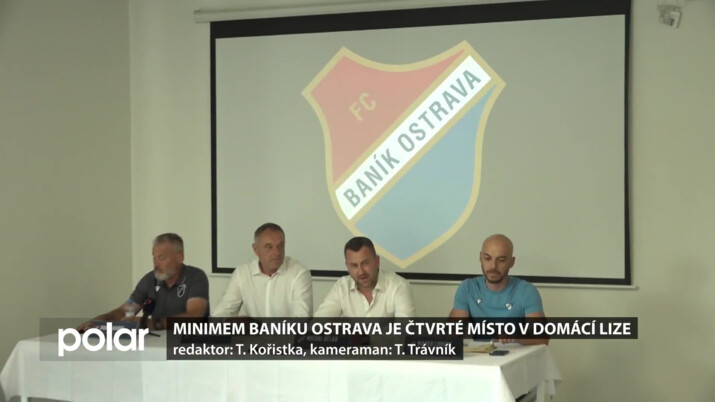 Minimem Baníku Ostrava je v lize 4. místo,  v poháru základní skupina