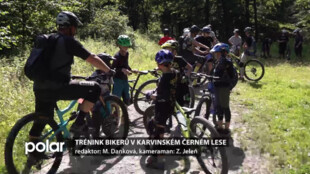 Bikeři oddílu Black forest bikers trénují v karvinském Černém lese