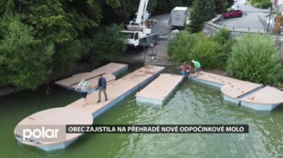 Obec zajistila na Těrlickou přehradu nové odpočinkové molo