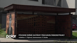 Původní zděné autobusové zastávky v Ostravě-Porubě procházejí rekonstrukcí