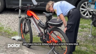 Městská policie označovala u slezskoostravské Loděnice kola syntetickou DNA, chrání je před krádeží