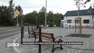 Prostranství před kostelem sv. Josefa ve Slezské Ostravě je dokončeno