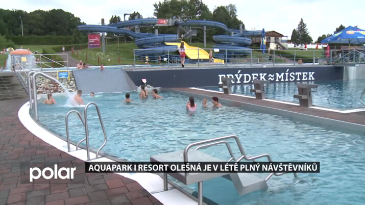 Aquapark i resort Olešná je v létě tradičně plný návštěvníků