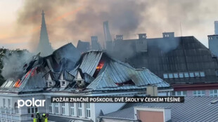 Mohutný požár značně poškodil dvě historické školní budovy v Českém Těšíně
