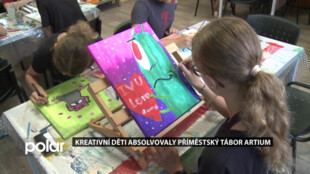 Kreativní děti absolvovaly ve Frýdku-Místku výtvarný tábor Artium