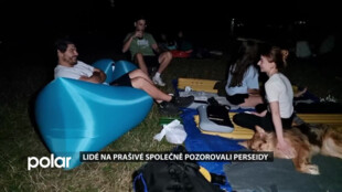 Lidé na Prašivé společně pozorovali perseidy a další úkazy noční oblohy