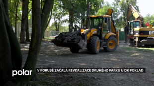 V Ostravě-Porubě začala revitalizace druhého parku u DK Poklad, sloužit bude k aktivnímu odpočinku