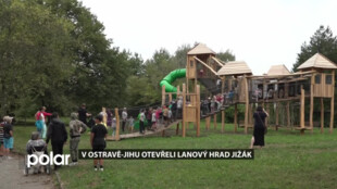 Dětem v Ostravě-Zábřehu dělá radost nový lanový hrad Jižák