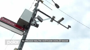 Na průjezd Malými Hošticemi dohlíží radar. Za rychlou jízdu Řidičům hrozí vysoké pokuty i zákaz řízení