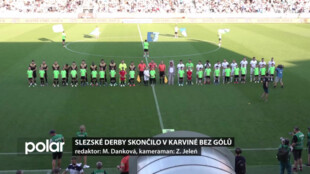 Slezské derby skončilo v Karviné bez gólů, brankář domácích byl trenérem pochválen