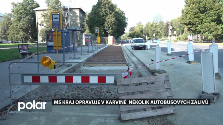 MS kraj opravuje v Karviné několik autobusových zálivů