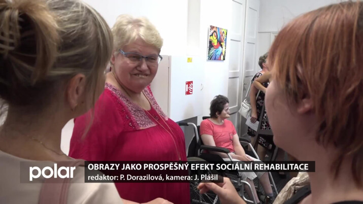 Obrazy, které vystavuje novojičínská knihovna, vznikly jako prospěšný efekt sociální rehabilitace