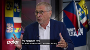 Některé lidské hodnoty se vytrácí díky stranám, které tíhnou k extremistickému spektru, tvrdí  Ivo Vondrák (OK), lídr koalice  Starostové a Osobnosti pro kraj