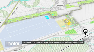 Gigafactory i blízké domy ve Věřňovicích mají ochránit protipovodňová opatření