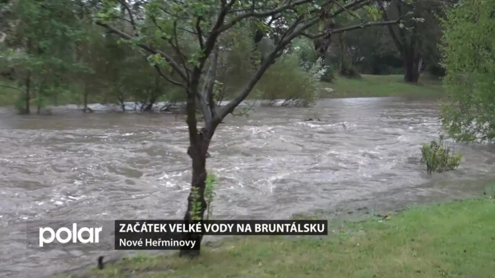 Obce Bruntálska už se potýkají s vodou a začínajícími záplavami