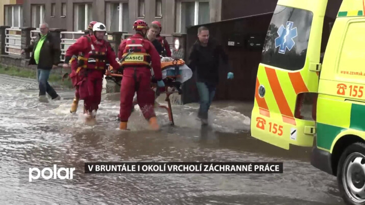 Ohrožení Černým potokem si i v Bruntále vynutilo evakuace obyvatel z okolí