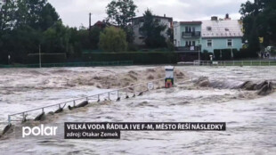 Velká voda řádila i ve Frýdku-Místku, město řeší následky