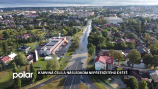 Karviná čelila následkům nepřetržitého deště, na několika místech byla omezena doprava