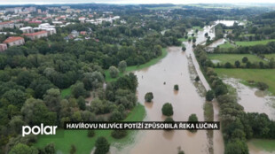 Havířovu nejvíce potíží způsobila řeka Lučina - shrnutí událostí