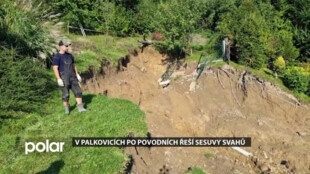 V Palkovicích po povodních řeší sesuvy svahů, které ohrožují domy