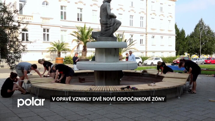 V Opavě vznikly dvě nové odpočinkové zóny. Vytvořili je studenti studentům