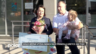 Kolo-běžná výzva havířovské nemocnice přinesla malé Gretce 290 tisíc korun na pořízení auta