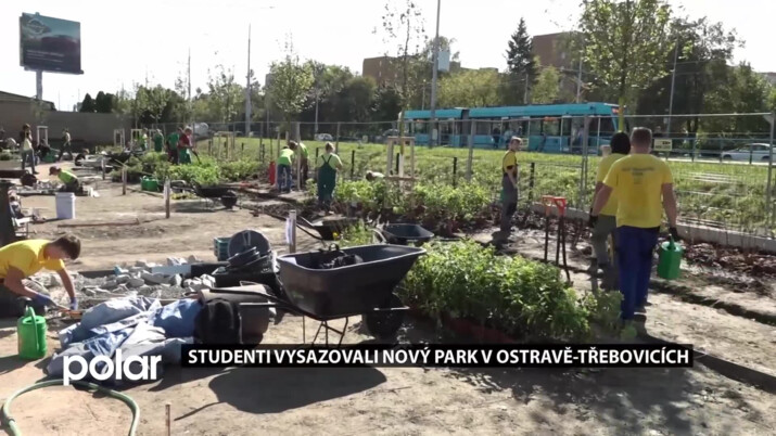 V Ostravě-Třebovicích vznikl nový park. Vysadili ho studenti v rámci soutěže Lipová ratolest