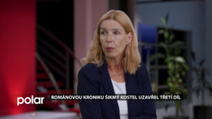 Hosté ve studiu: Karin Lednická, spisovatelka, Třetí díl románové kroniky ztraceného města Šikmý kostel uzavírá příběh