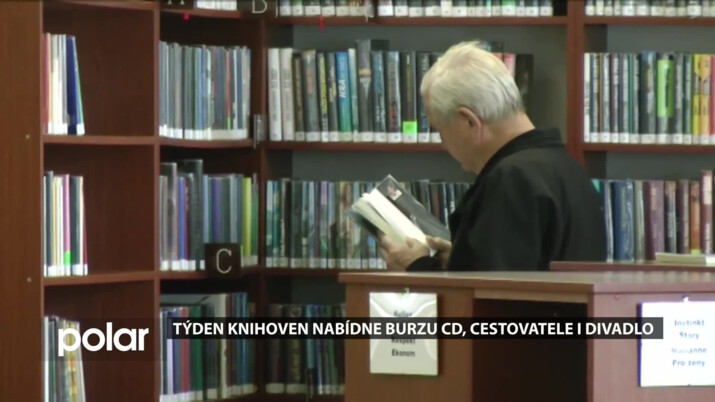 Týden knihoven nabídne burzu CD, přednášku cestovatele i divadlo