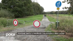 Radnice bude muset znovu investovat do cyklostezky u Lučiny, povodně na ní napáchaly škody