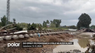 Do Opavy po povodních stále nejezdí vlaky. Trať z Ostravy do Opavy by měla být obnovena v půlce října